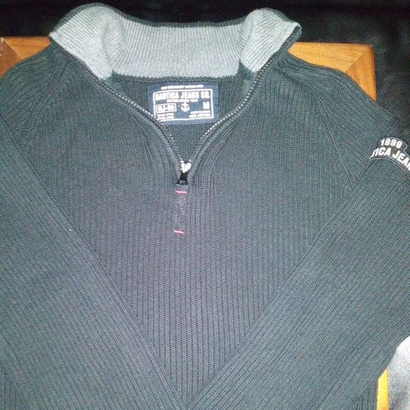 Vintage Nautica Jeans Co. 1/4 ZIP Sweater - Picture 1 of 4